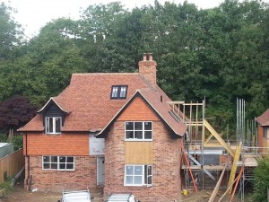 Extension tile roofing