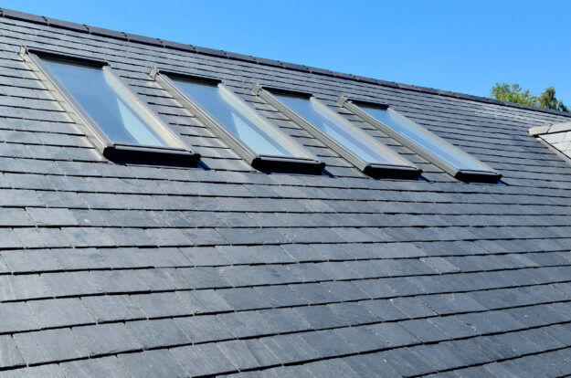 Roof with skylights a project by All Heights Roofing, Bognor Regis